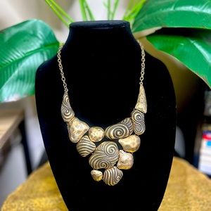 Funky Gold Statement Piece Necklace